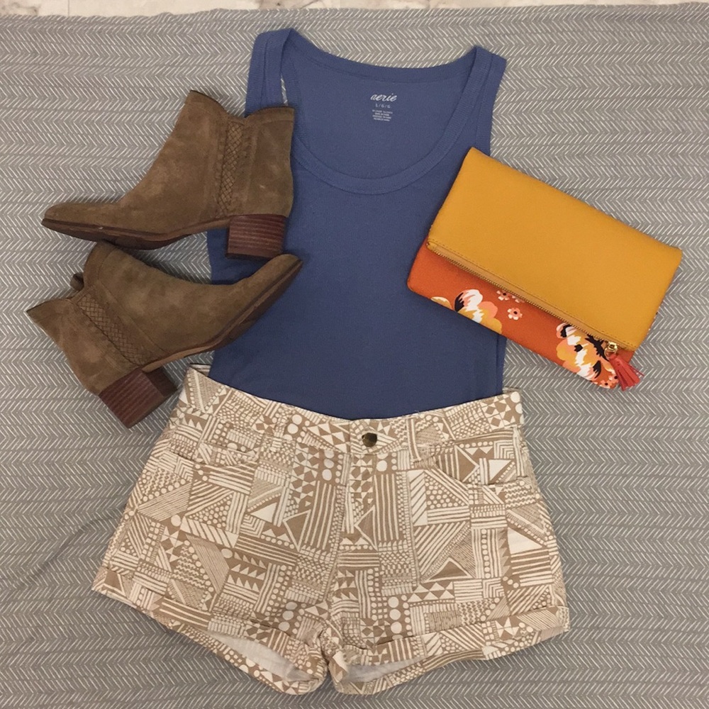 Adorable Geometric Patterned Shorts 🐻